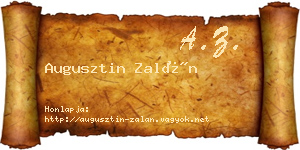Augusztin Zalán névjegykártya